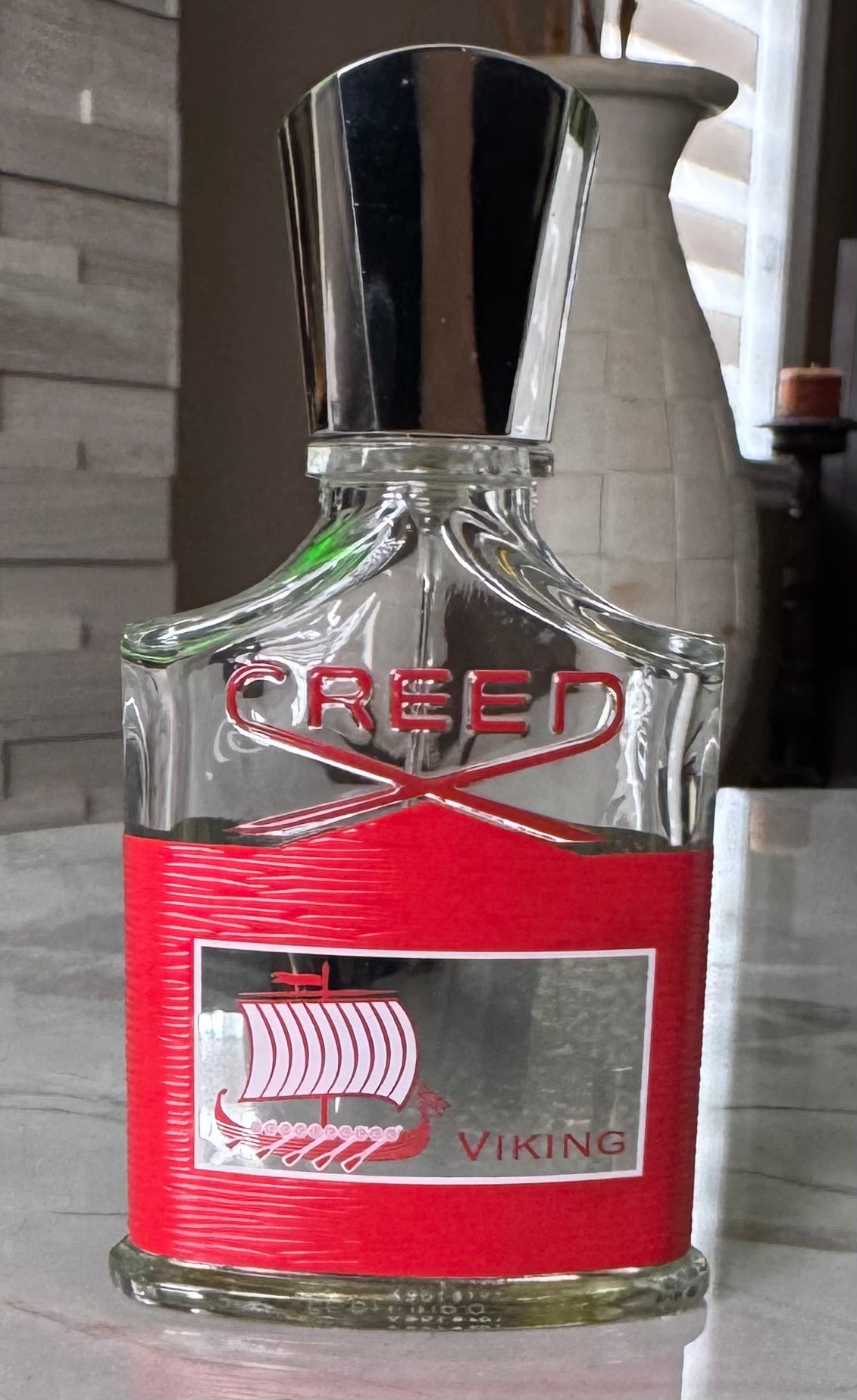 Creed Viking EDP authentic fragrance, hand-decanted into a travel bottle