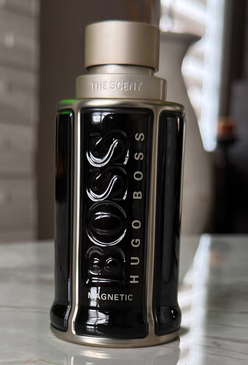 Hugo Boss The Scent Magnetic Edition authentic fragrance, hand-decanted into a travel bottle