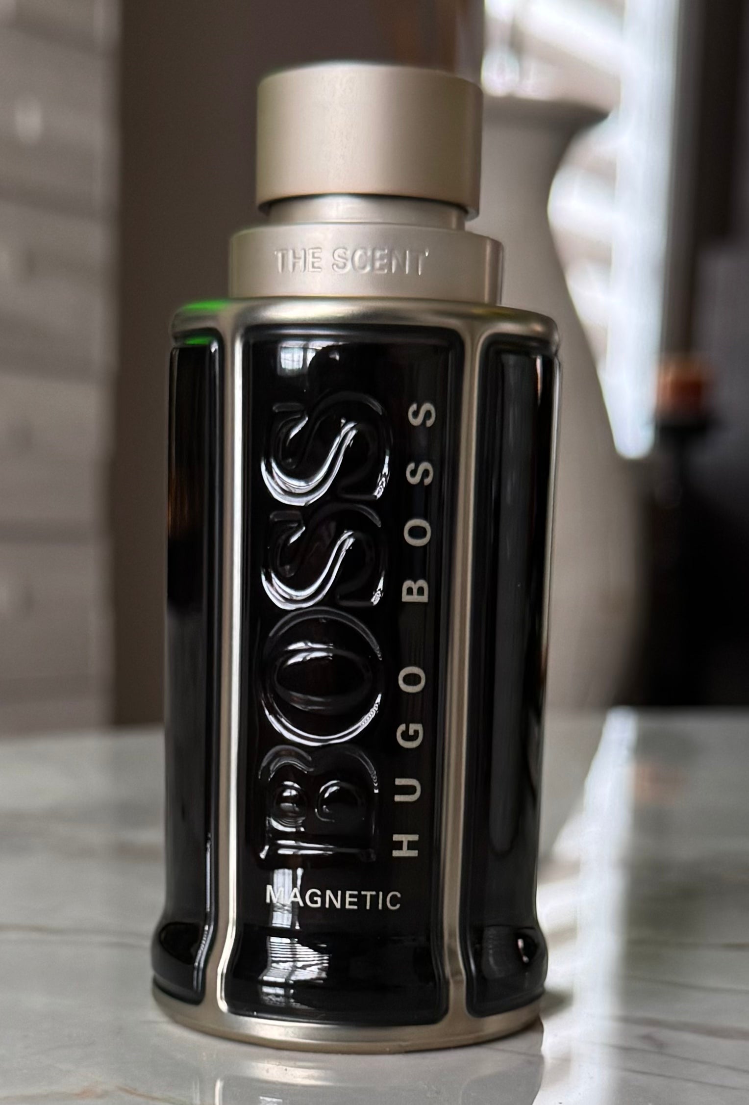 Hugo Boss The Scent Magnetic Edition authentic fragrance, hand-decanted into a travel bottle