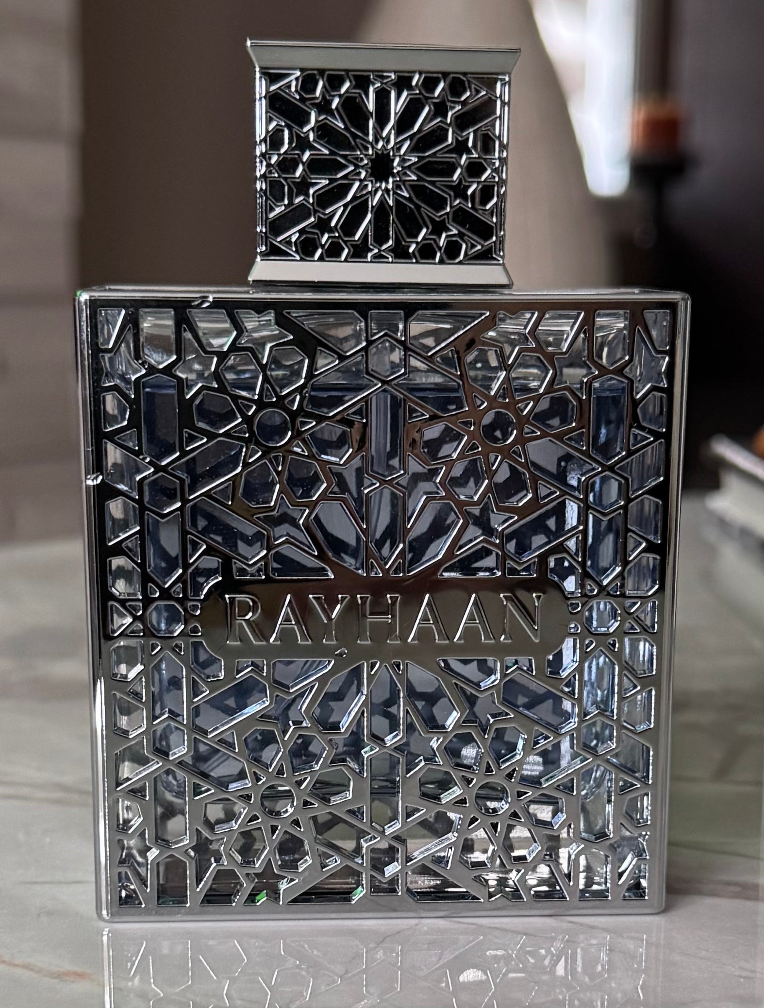 Rayhaan Aquatica authentic fragrance, hand-decanted into a travel bottle