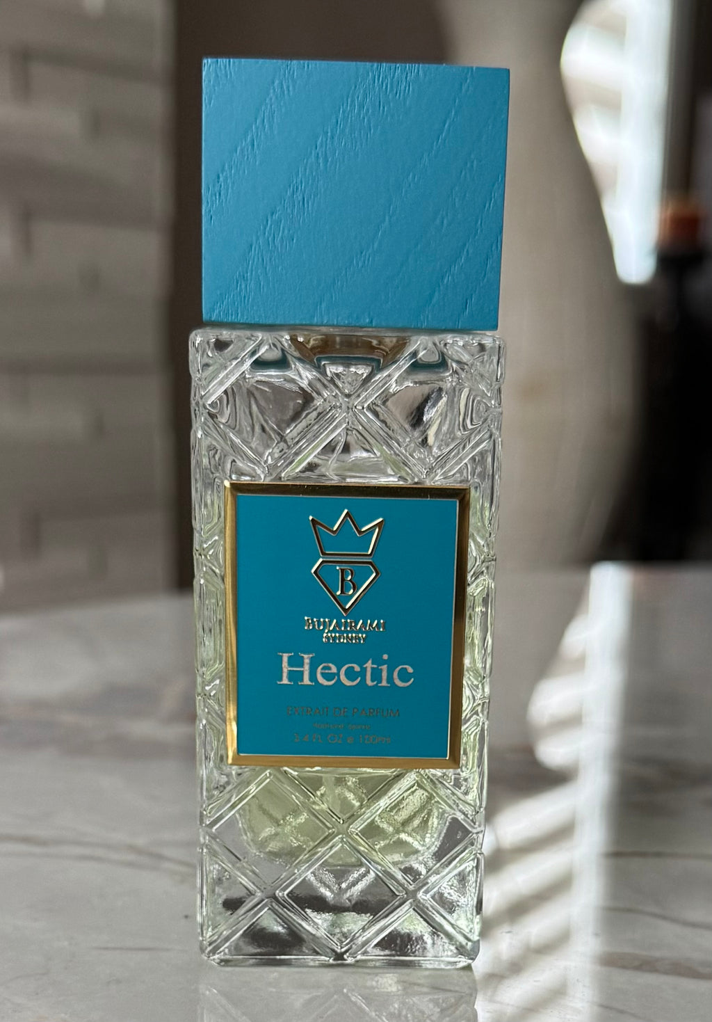 Bujairami Hectic authentic fragrance, hand-decanted into a travel bottle