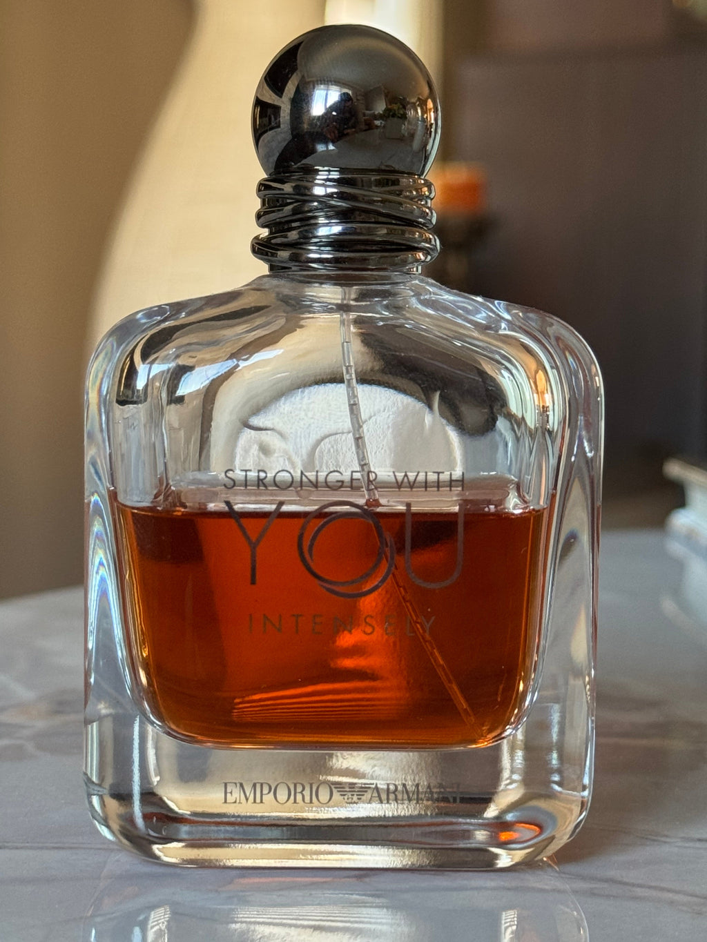 Emporio Armani Stronger With You Intensely full bottle, authentic fragrance decanted by Maison Sillage Co.