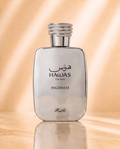 Rasasi Hawas Highness authentic perfume decant in 10ml and 20ml travel bottles by Maison Sillage Co.