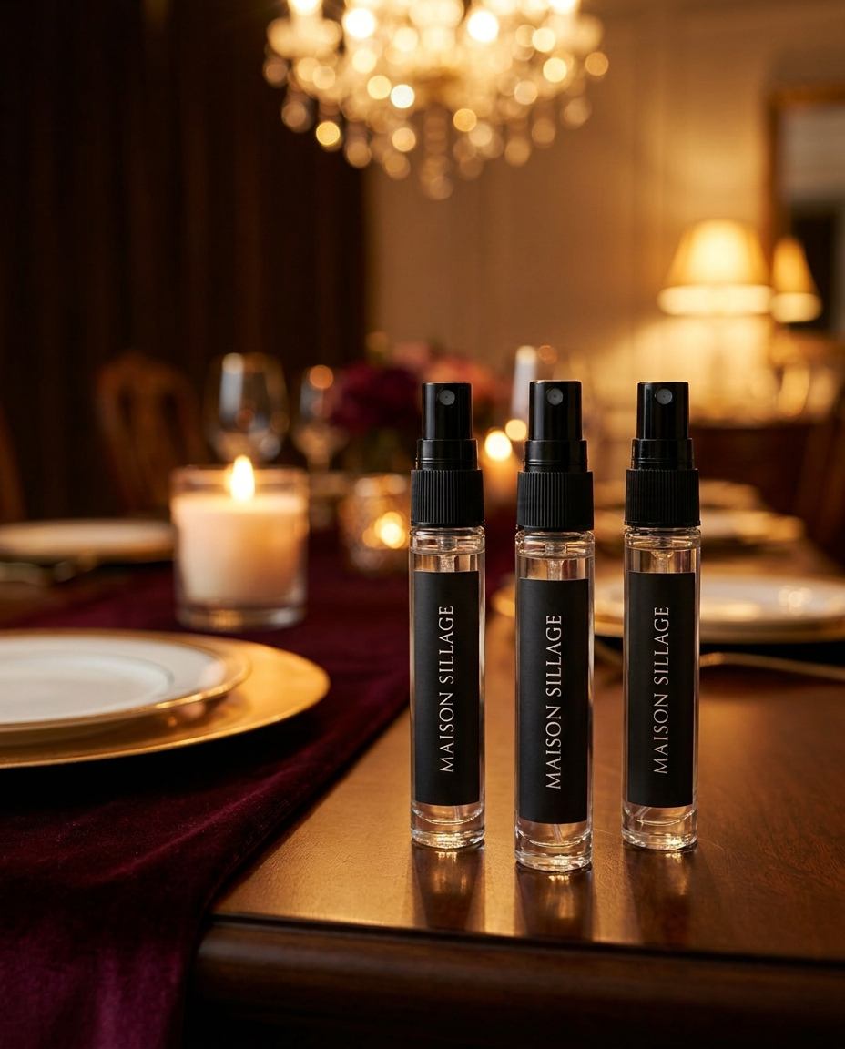 Date-Night Fragrance Trio — three 10ml decant set by Maison Sillage Co.